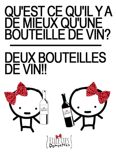 Deux Bouteilles de vin c&rsquo;est mieux!