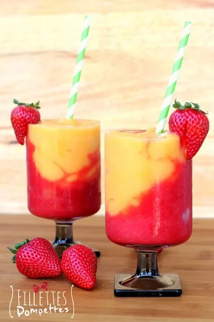Barbotines Fraises, Pêches et Vin Blanc
