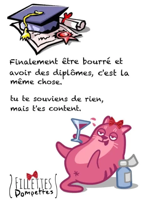 Être bourré et avoir des diplômes c&rsquo;est pareil