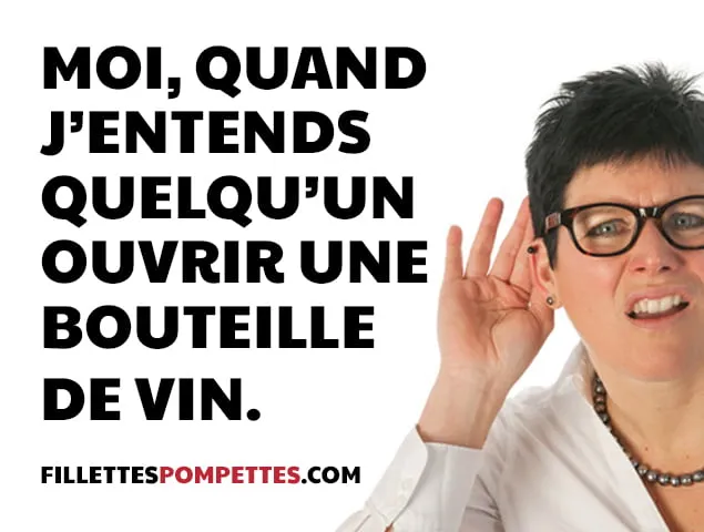 Qui à ouvert une bouteille de vin?