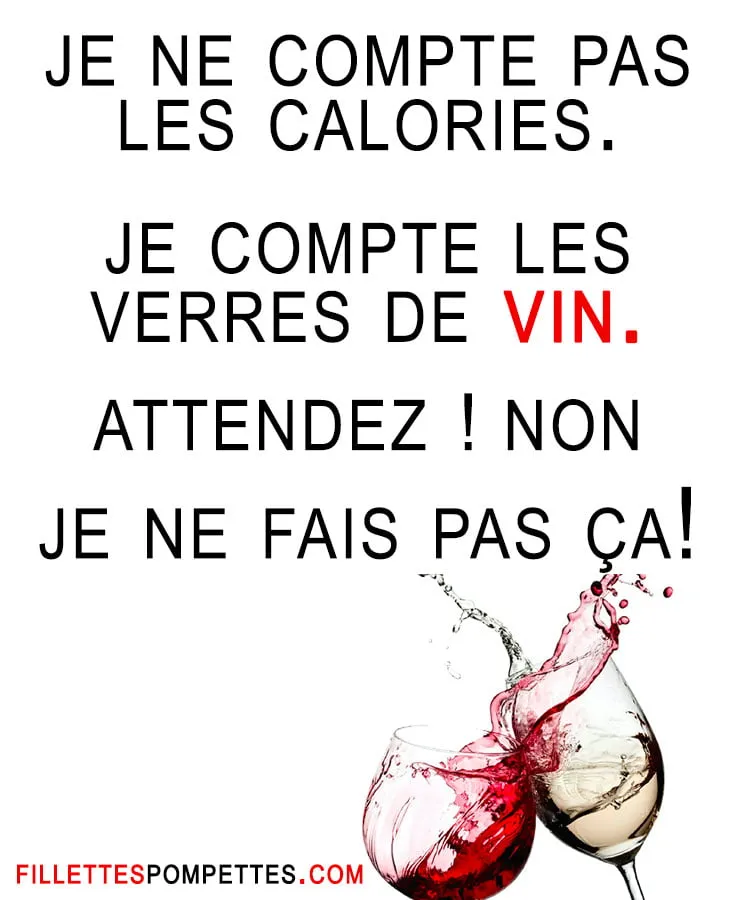 Je ne compte pas les calories…