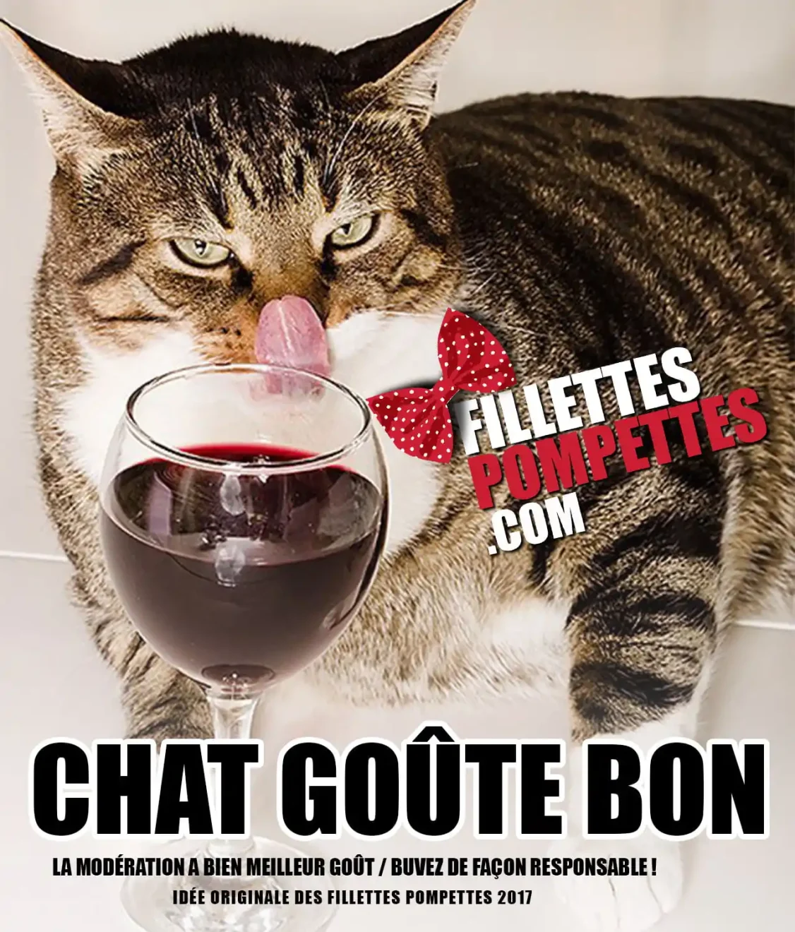 « chat » goûte bon . Santé les Pompettes !