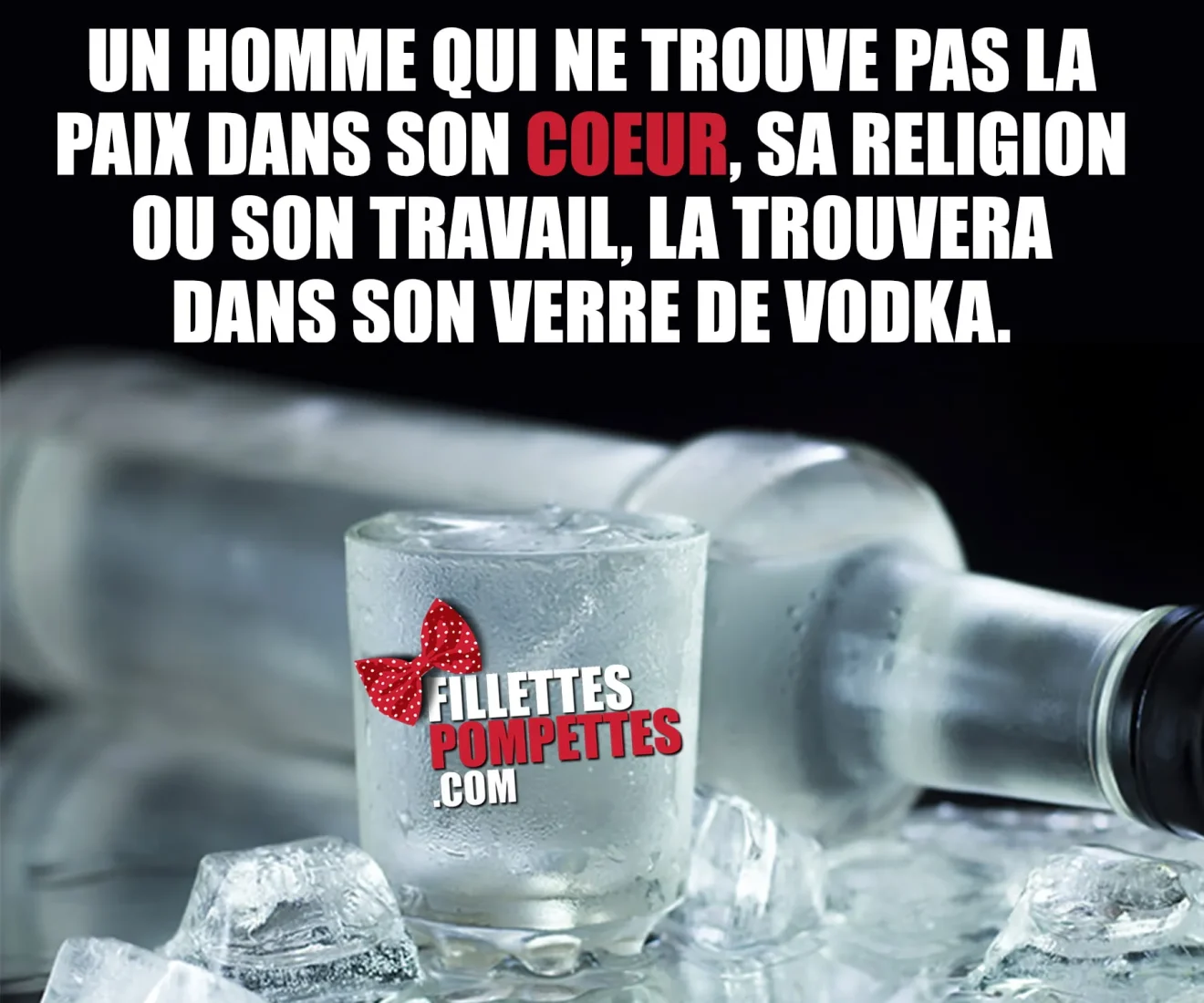 Trouver la paix dans son verre de vodka