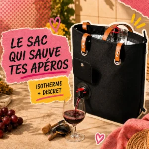 Sac à vin isotherme avec robinet – Le sac à main qui cache 1,5 L de bonheur