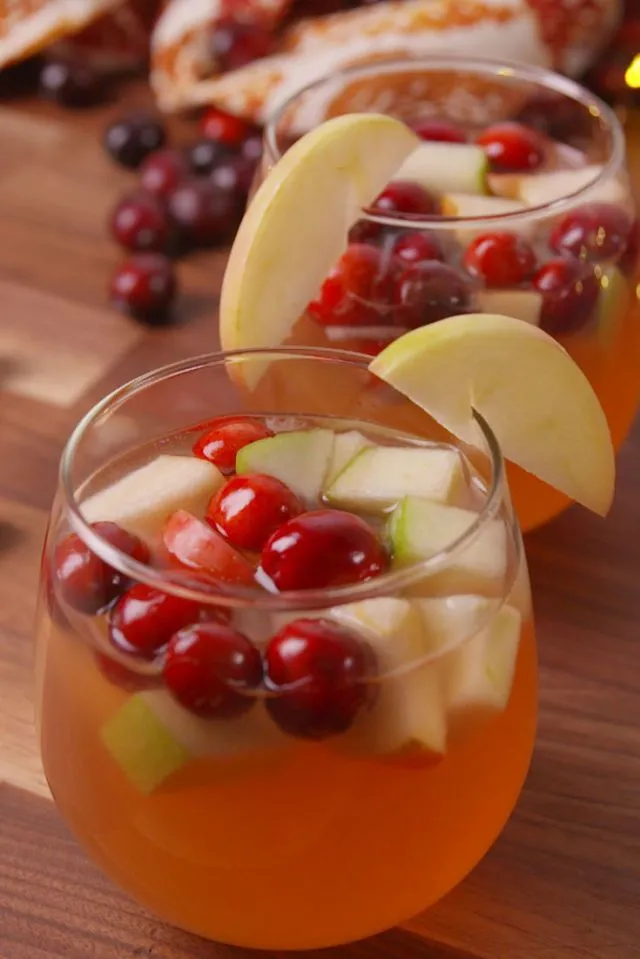 Meilleure Sangria Pomme Canneberge