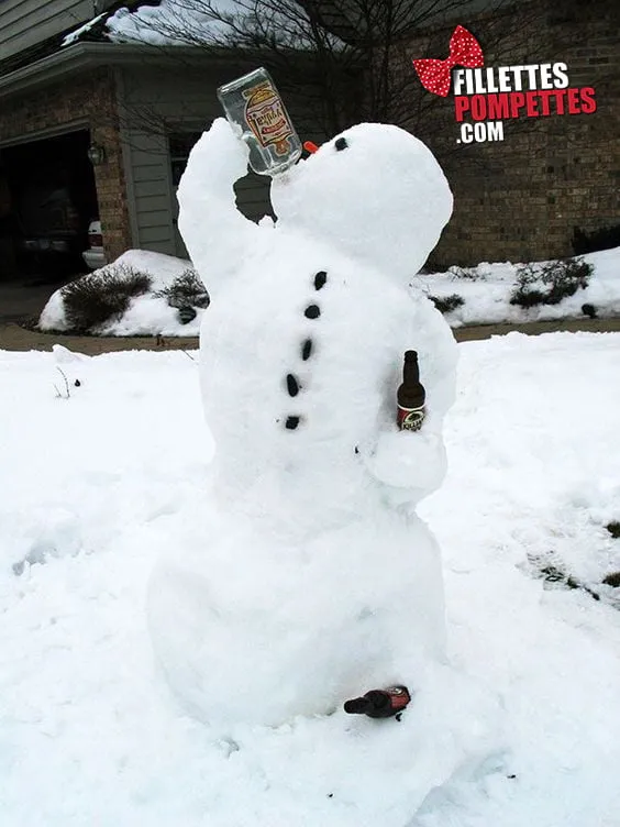 Bonhomme de neige Pompette