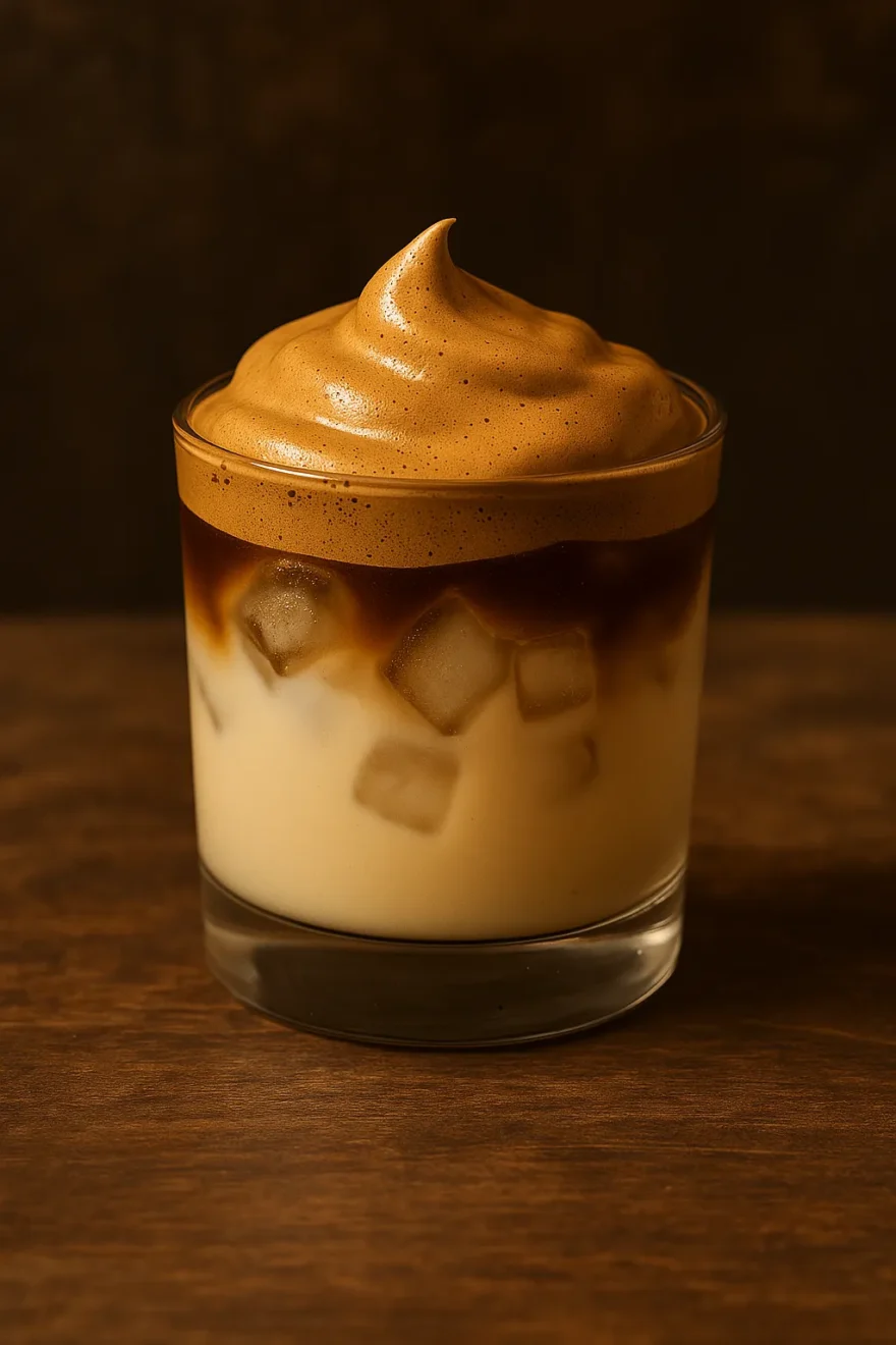 White Russian mousseux au café