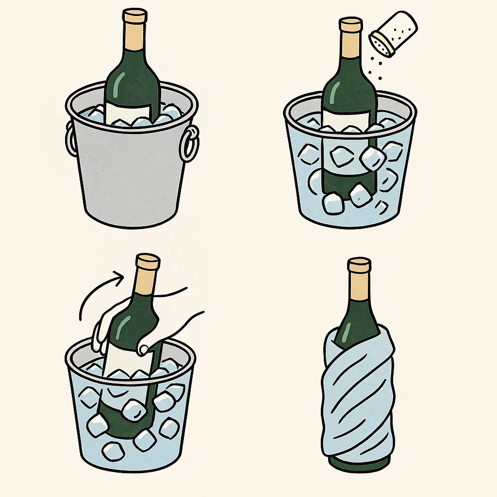 REFROIDIR UNE BOUTEILLE DE VIN EN URGENCE (a.k.a. SOS Rosé Tiède)