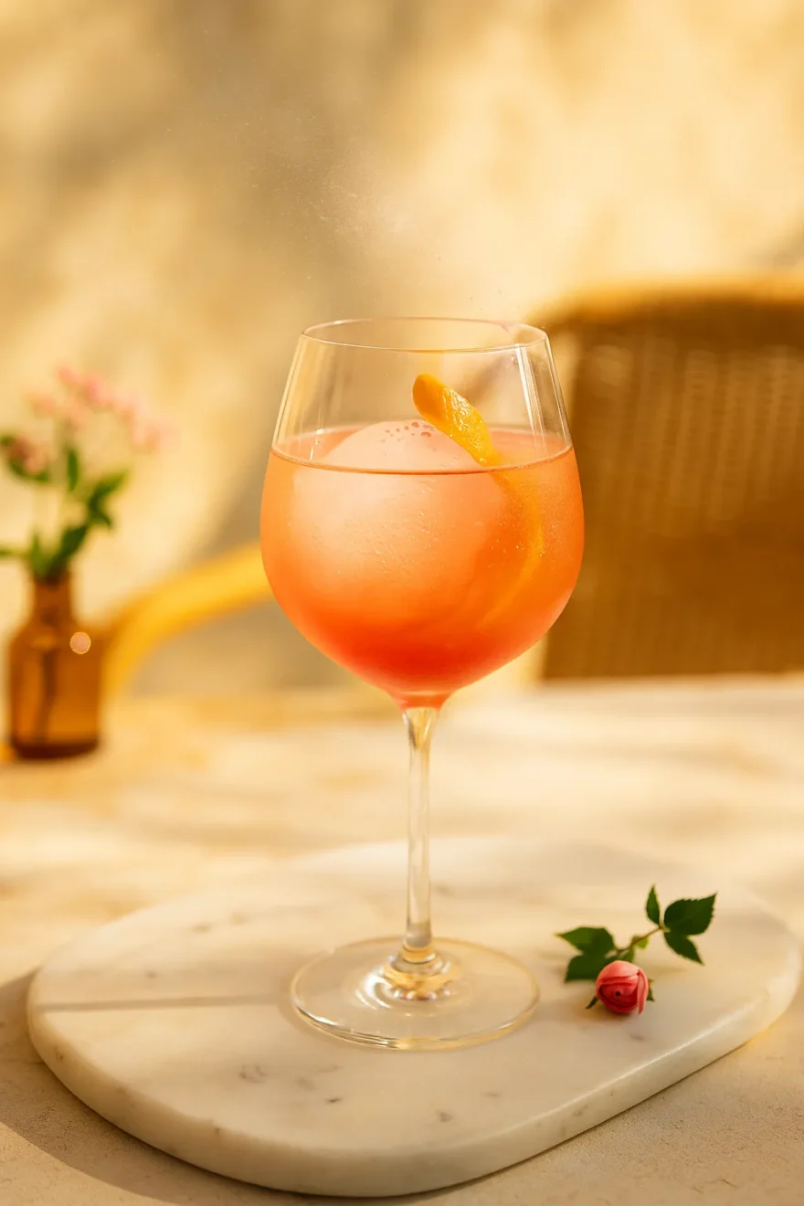 Spritz Rosé – L’appel du printemps, version cocktail.